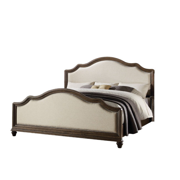 Canora Grey Eastwood Queen Solid Wood and Upholstered ...
