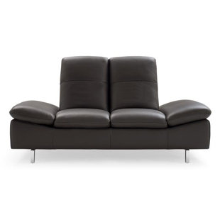 Go to store & view more images Wade Logan Ahmed Leather Loveseat
