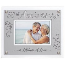 Details about   Golden Wedding 50th Anniversary Gift 5 x 7 Photo Frame with Heart Icon 