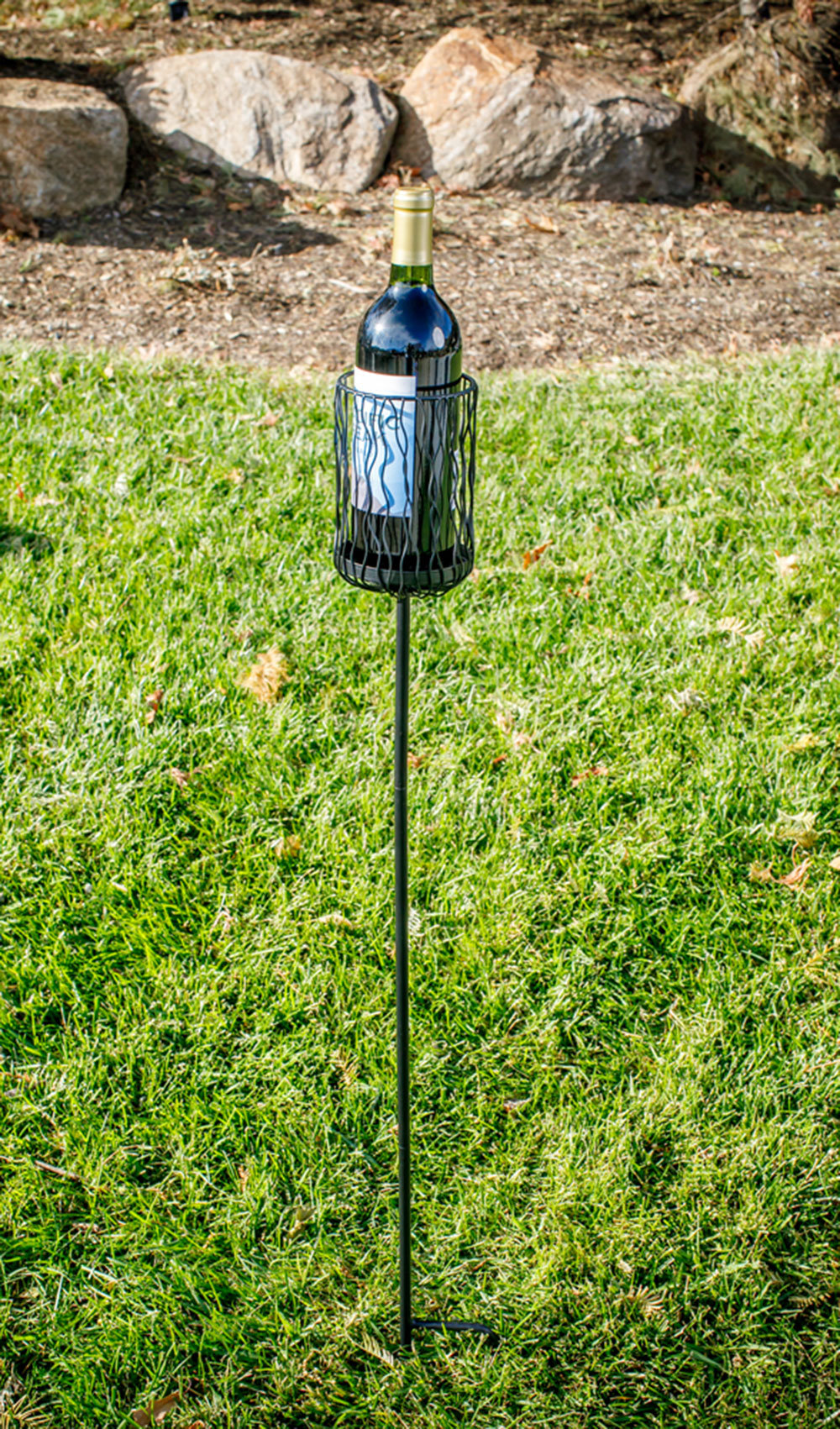 Picnic Plus by Spectrum Floor Wine Bottle Rack in Black Wayfair