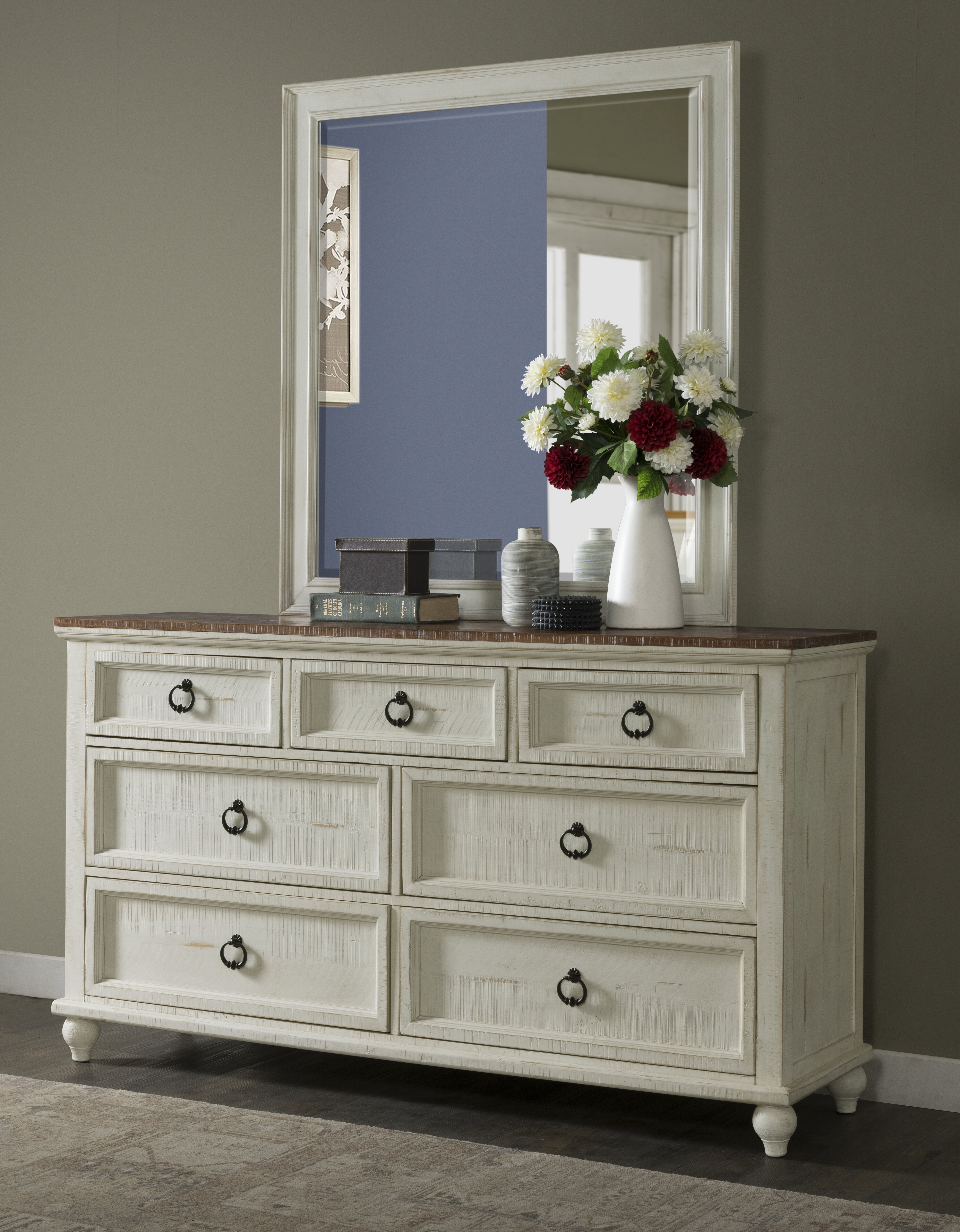 Canora Grey Meryl 7 Drawer Double Dresser With Mirror Reviews