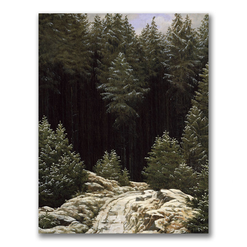 Trademark Art Early Snow By Caspar David Friedrich Photographic Print On Wrapped Canvas Wayfair