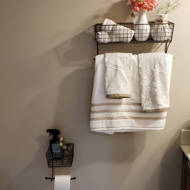 Design Imports Wire Towel Bar Farmhouse Wall Mount Toilet Paper Holder Reviews Wayfair Design Imports Wire Towel Bar Farmhouse