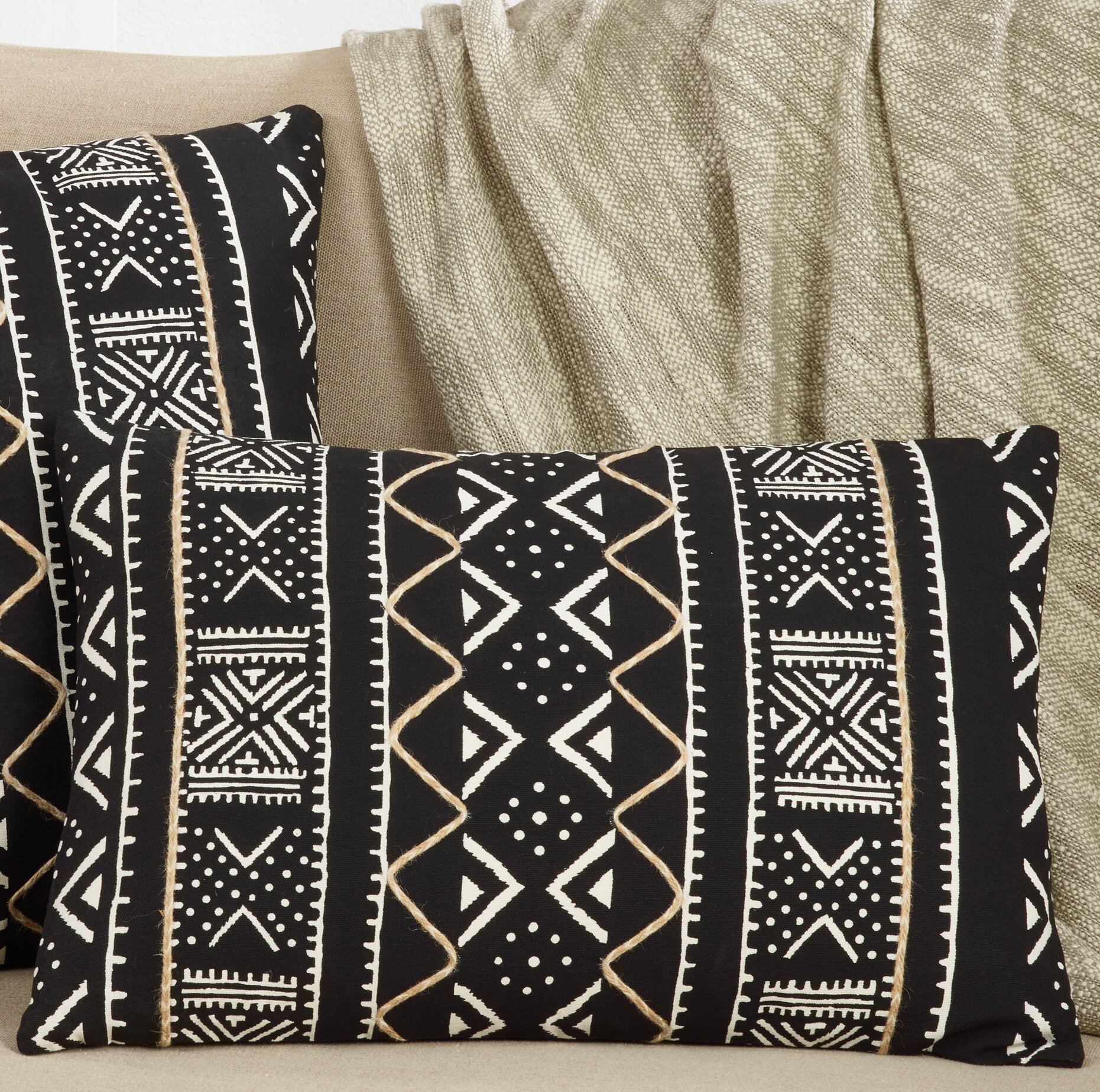 Dakota Fields Geneva Mud Cloth Pillow Cover Only Wayfair