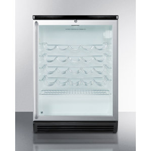 Summit Commercial 36 Bottle Single Zone Freestanding Wine Cooler by Summit Appliance
