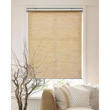 ridge cordless roller wicker shade