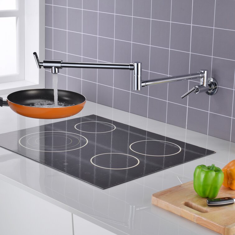 SUMERAIN Pot Filler Faucets Wall Mounted Stove Chrome Finish for sale online 