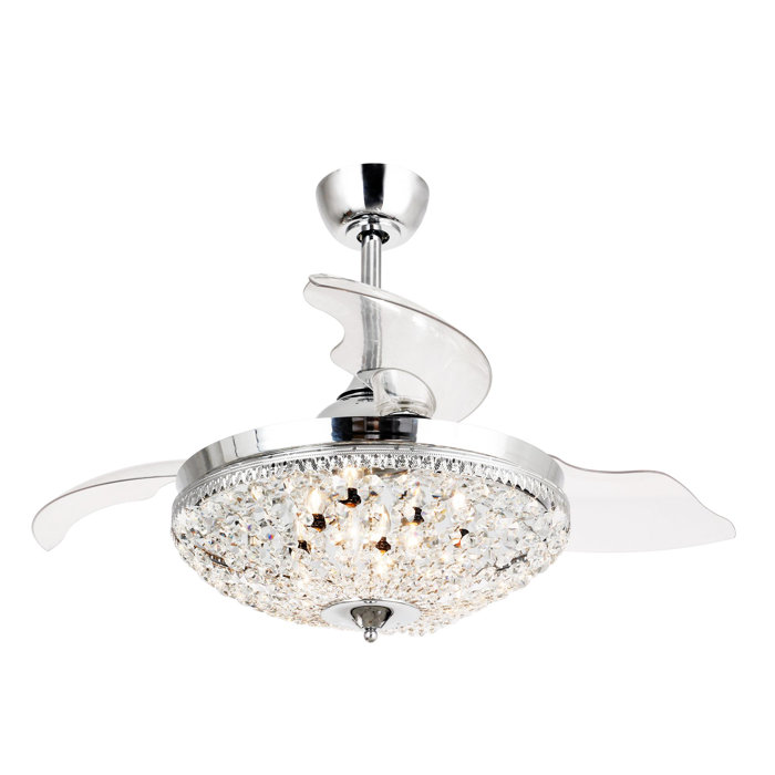 Silent Fan Chandelier For Living Room Bedroom Yd Hmodern