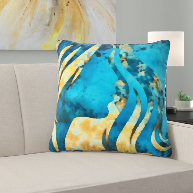 wayfair yellow throw pillows