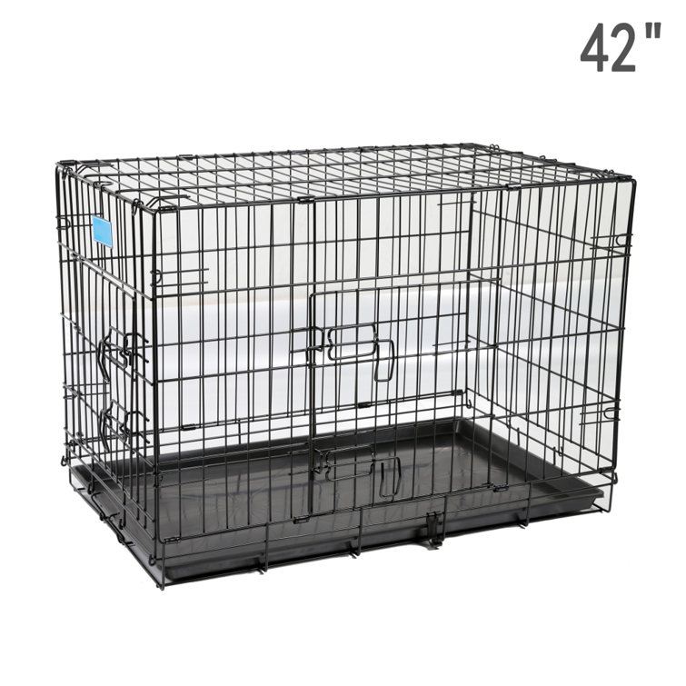 large black dog crate