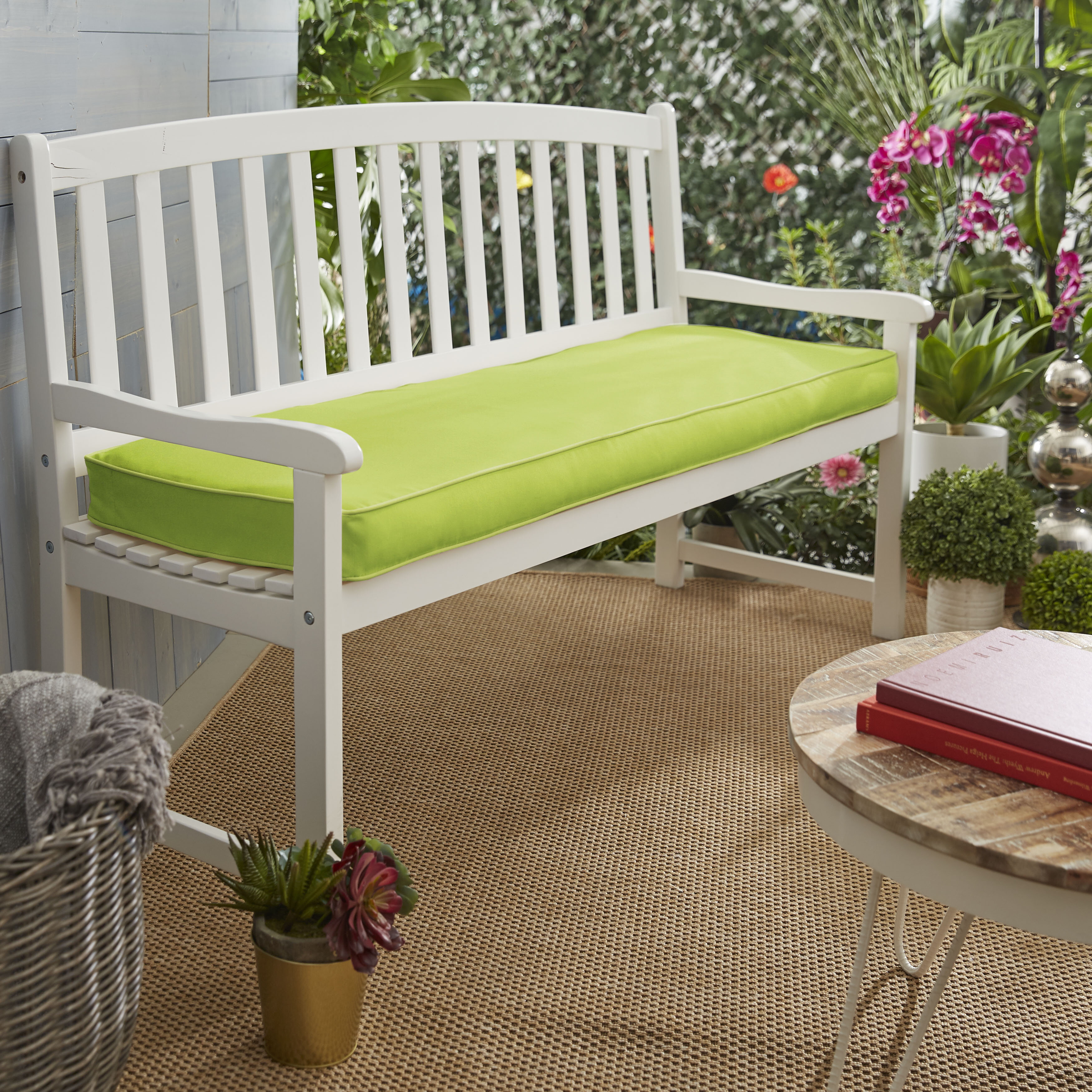 sunbrella outdoor bench cushions