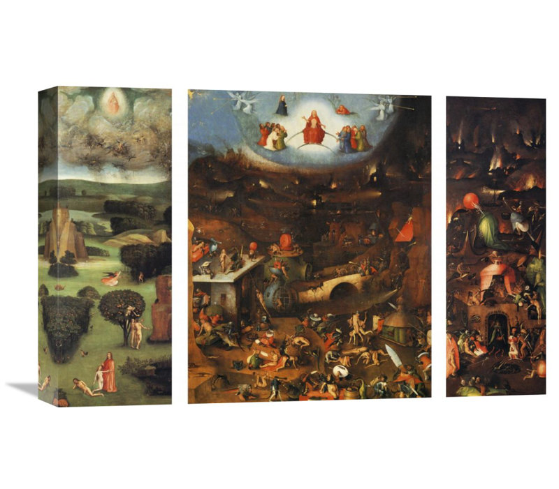 Global Gallery The Last Judgement By Hieronymus Bosch 3 Piece