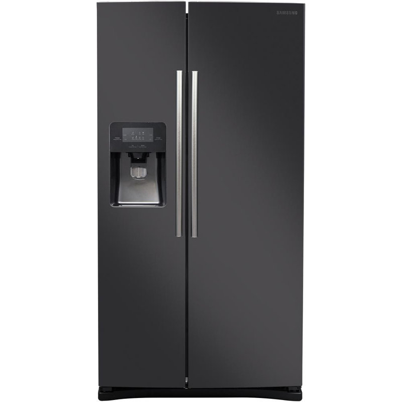 Samsung 36 Side By Side 24 5 Cu Ft Refrigerator With Led Lighting Reviews Wayfair