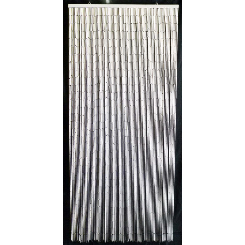 Bay Isle Home Reece Bamboo Beaded Single Curtain Panel Wayfair
