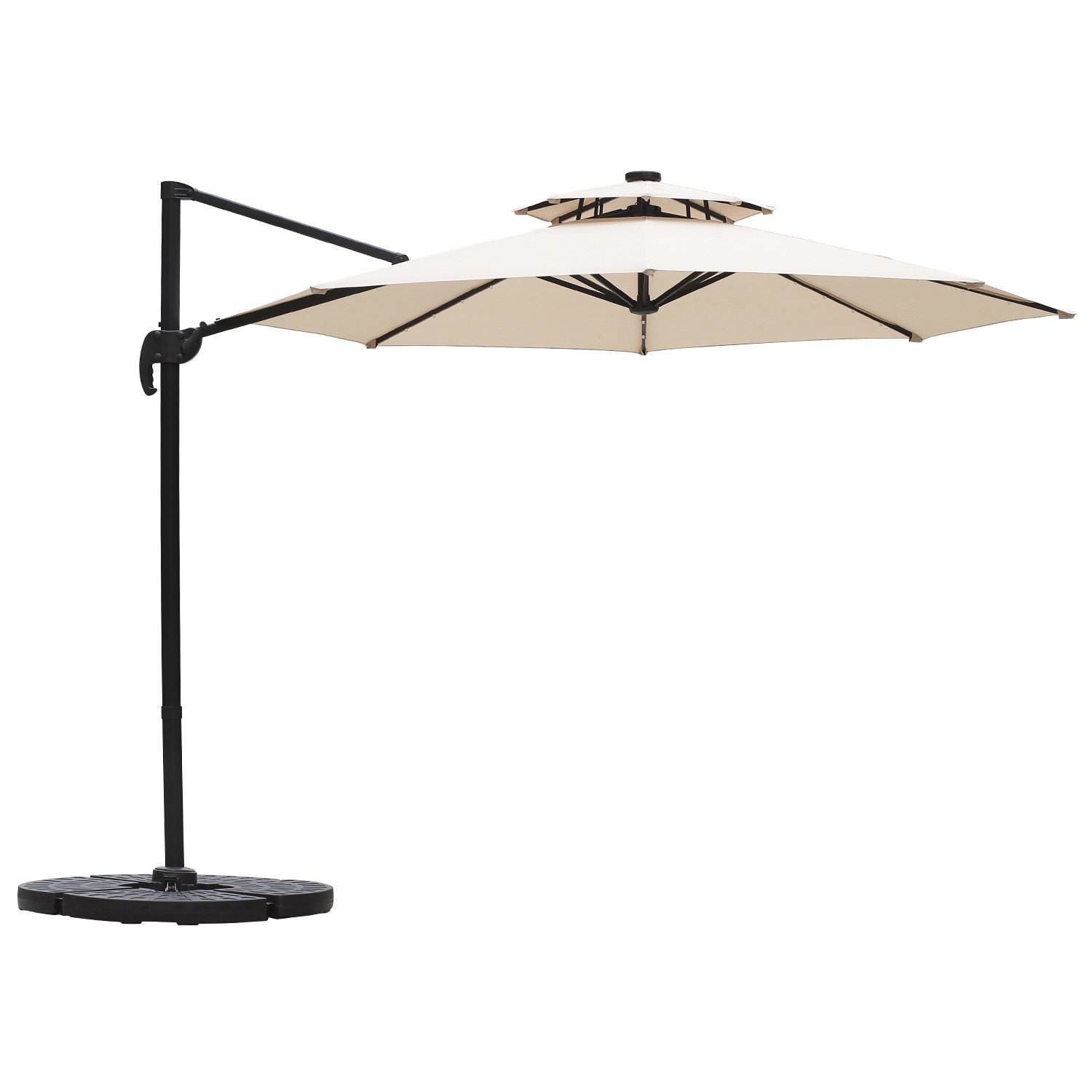 Freeport Park Adams 10 Lighted Cantilever Umbrella Wayfair