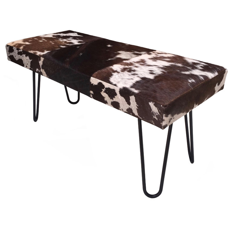 cowhide bench cushion