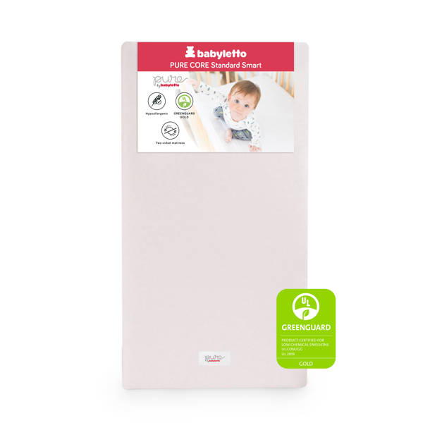 babyletto Pure Core 2-Stage Waterproof Standard Crib Mattress & Reviews ...