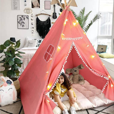 Princess House Tent For Girls Kids Children For 3-11 Years Old For Home Garden 
