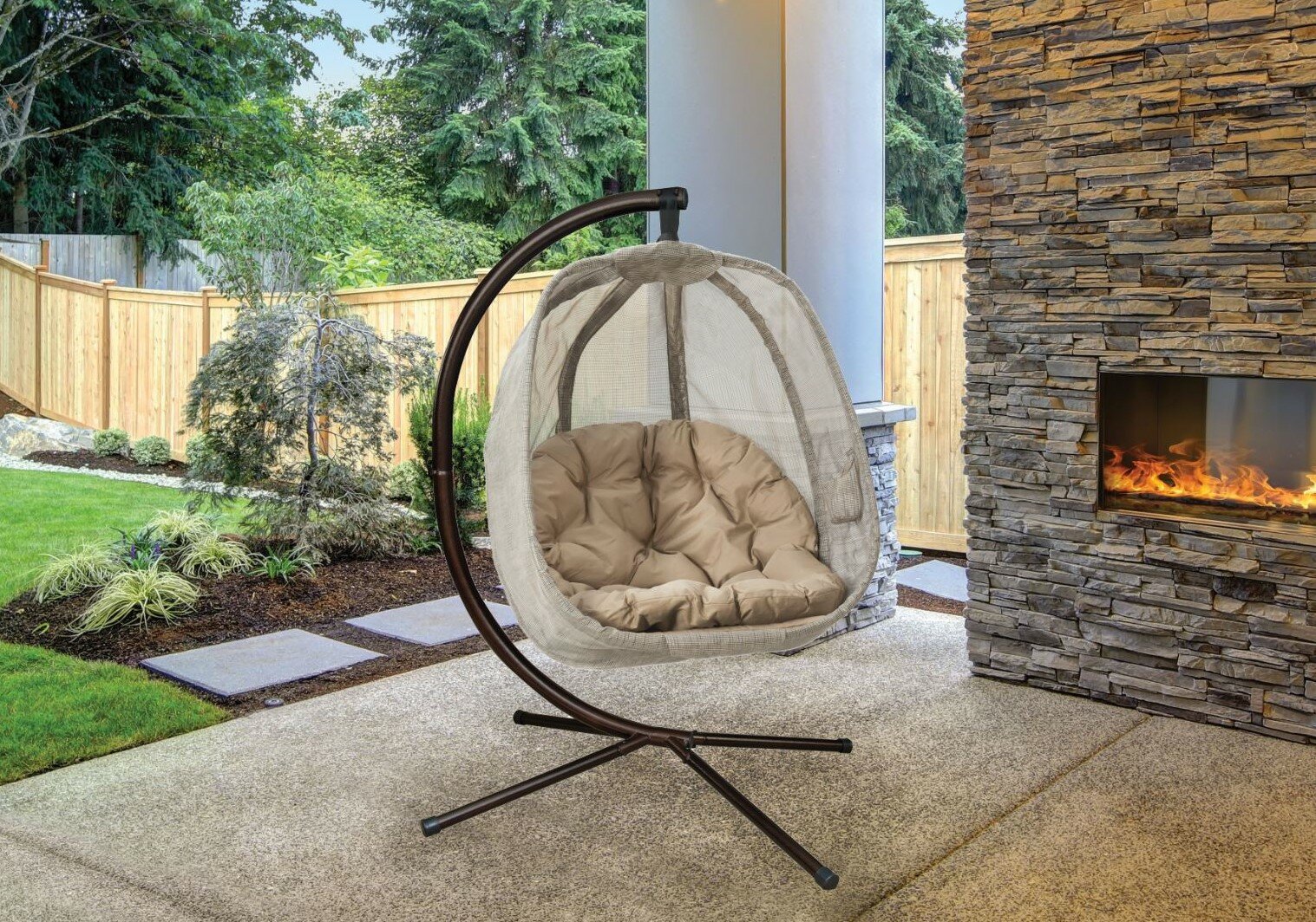 flower house egg chair