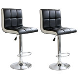 Southampton Adjustable Height Swivel Bar Stool (Set of 2) by Latitude Run