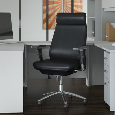 Bush Business Furniture Studio C High Back Leather Executive