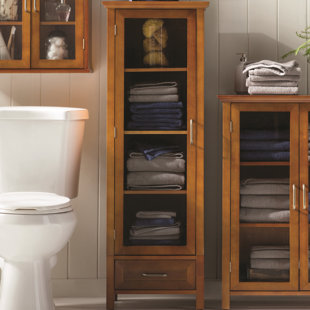 Linen Cabinets Towers You Ll Love Wayfair Bayard 17 W X 48 5 H Linen Tower