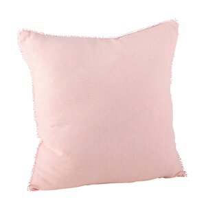 Pomponin Linen Throw Pillow