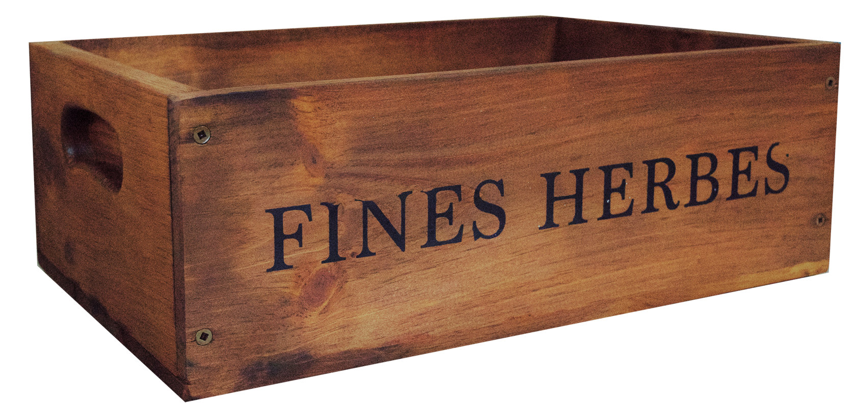 Fines Herbs Pine Wood Crate