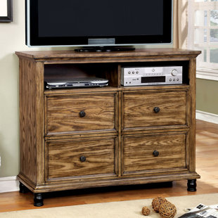 Mcville 4 Drawer Media Chest by A&J Homes Studio
