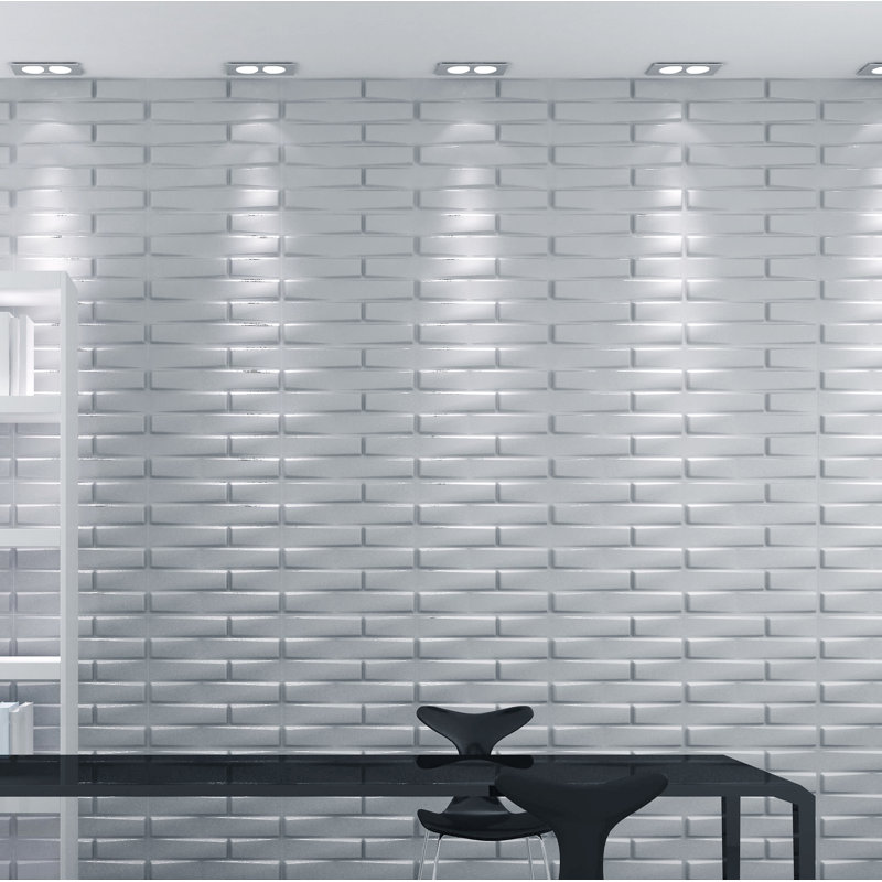 Orren Ellis Seybert Modern 20 X 20 Fiber Wall Panelling In White