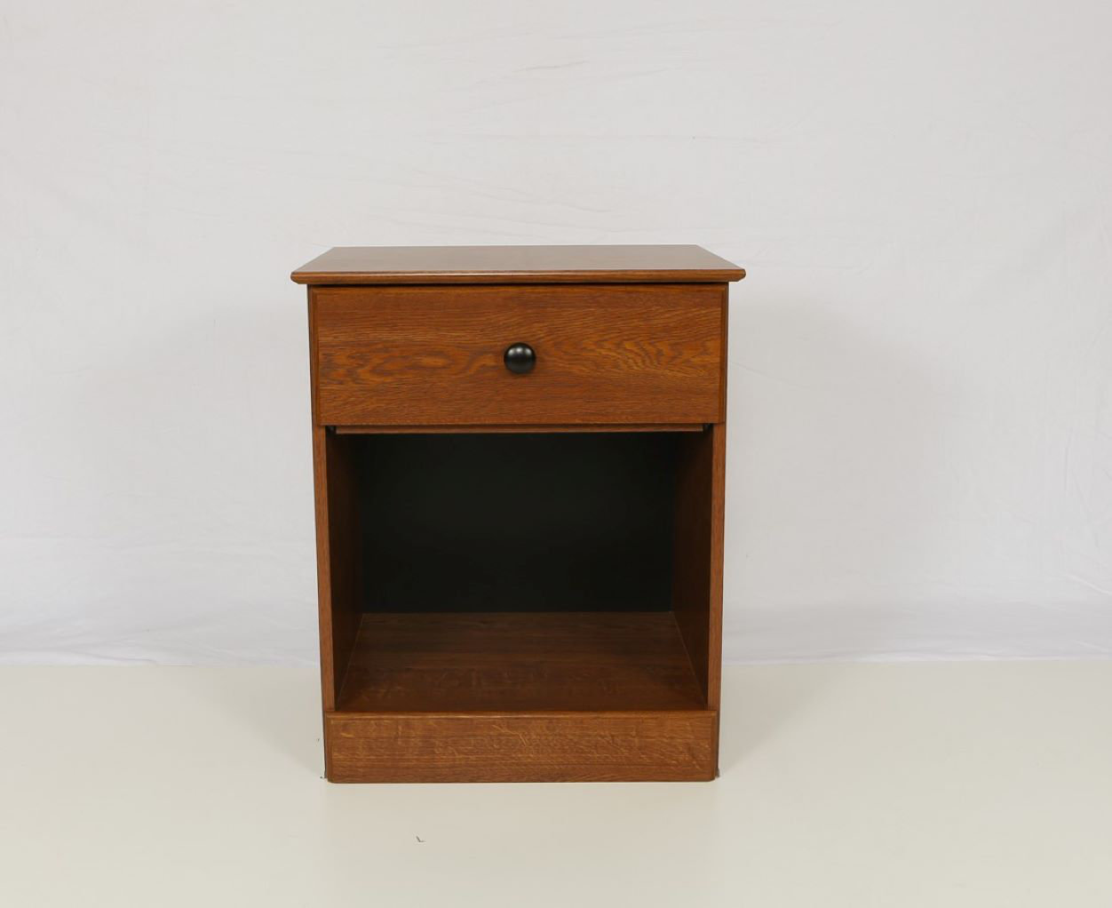 Cpap Table Nightstand Supplies Rollout Shelf Access Opening Side//Back Oak