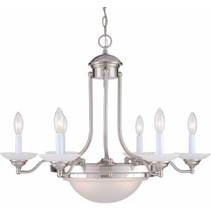 6-Light Candle-Style Chandelier