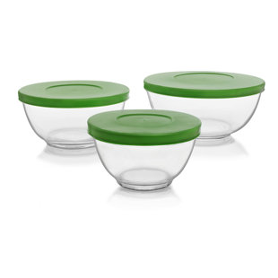 Microwave Safe Mixing Bowls You Ll Love Wayfair Baker S Basics 3 Piece Gl Mixing Bowl Set