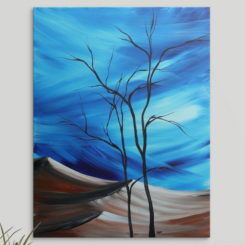 PURPLE SUNSET LAKE LANDSCAPE CANVAS PICTURE PRINT WALL ART 5977
