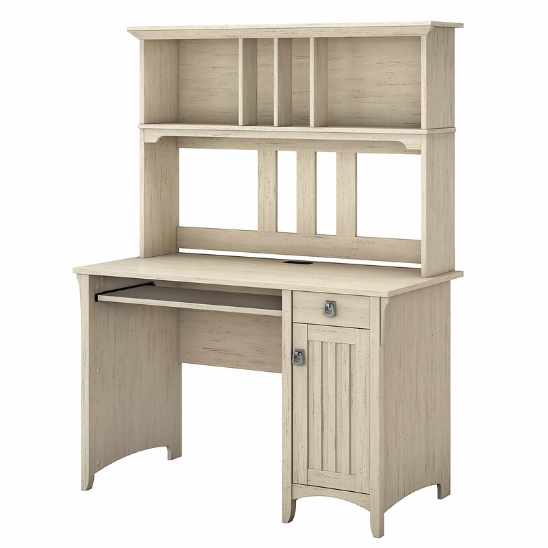 Three Posts Salina Desk With Hutch Reviews Wayfair