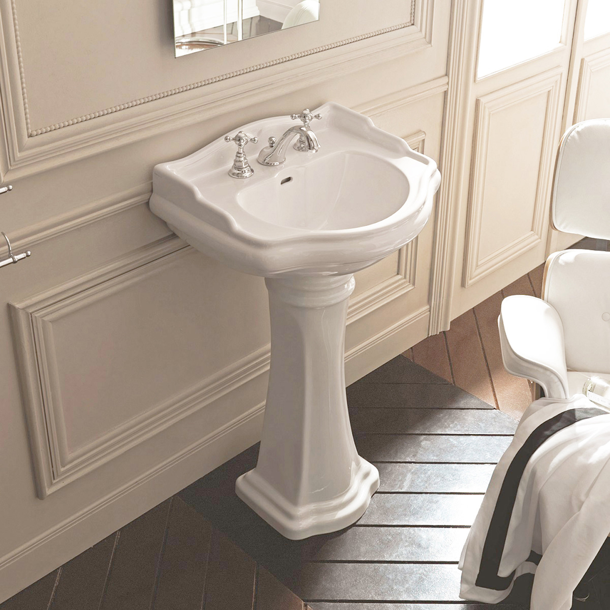 Ws Bath Collections Retro Ceramic U Shaped Pedestal Bathroom Sink With Overflow Reviews Wayfair Ws Bath Collections Retro Ceramic U Shaped Pedestal Bathroom Sink With Overflow Reviews Wayfair