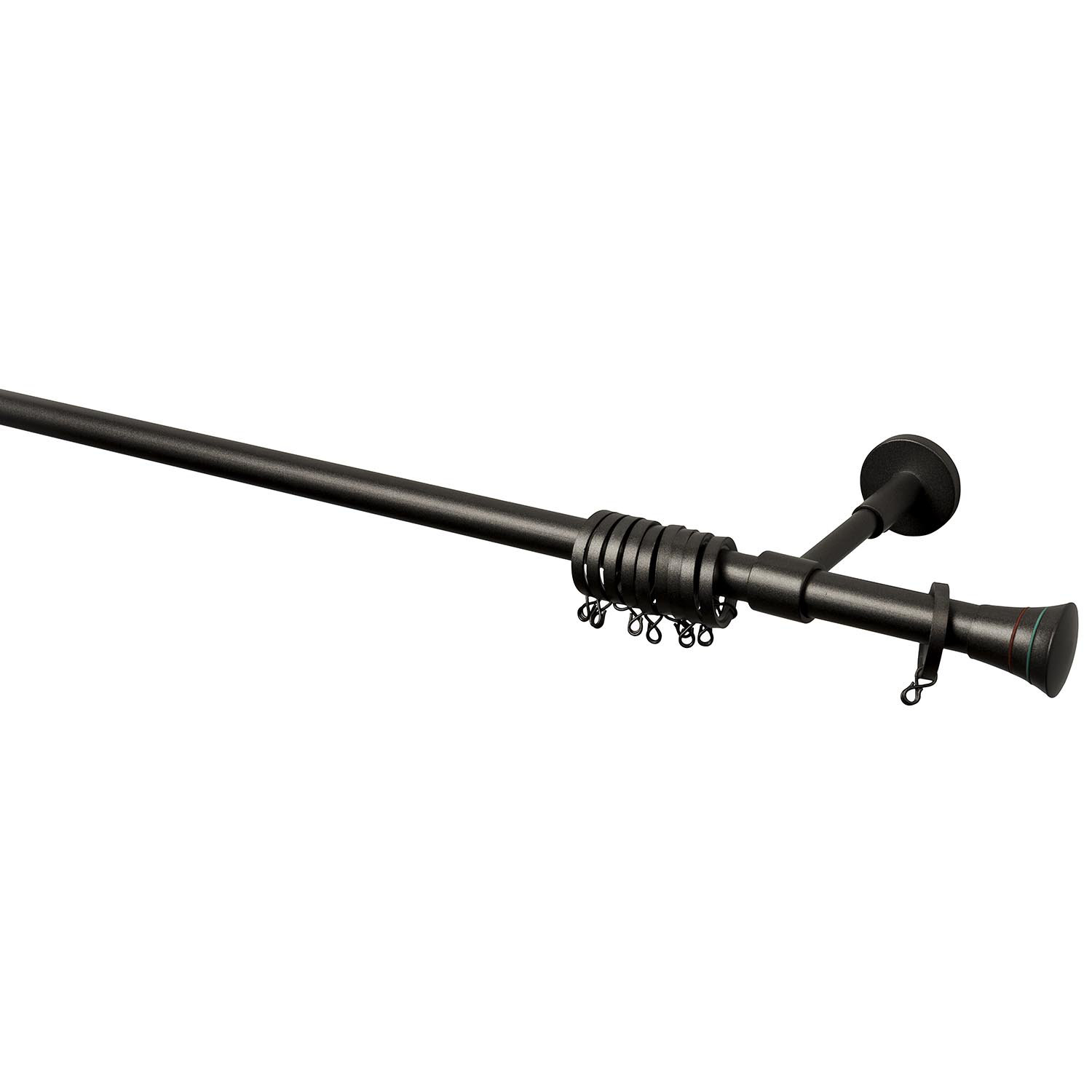 Red Barrel Studio® Black Single Curtain Rod Wayfair