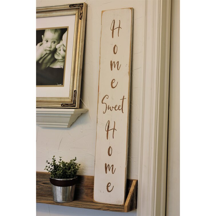 Home Decor Sign home sweet home sign rustic wood signs Home Sweet Home Wood Round circle home sign living room wall decor