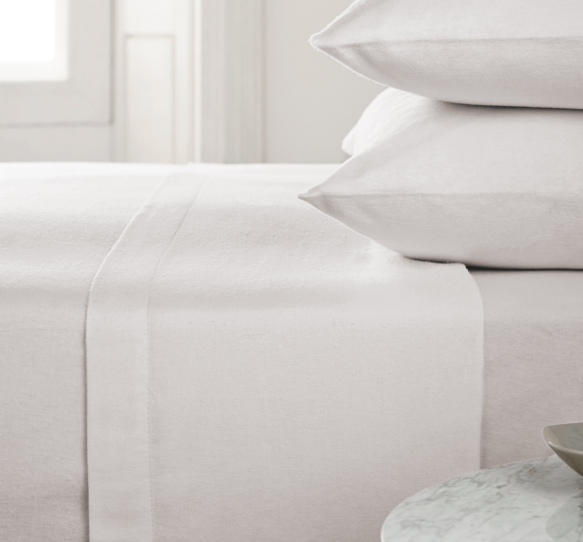 Soft Plain Dyed 100/% Flannelette Fitted Sheets And Flat sheets with Pillow Cases