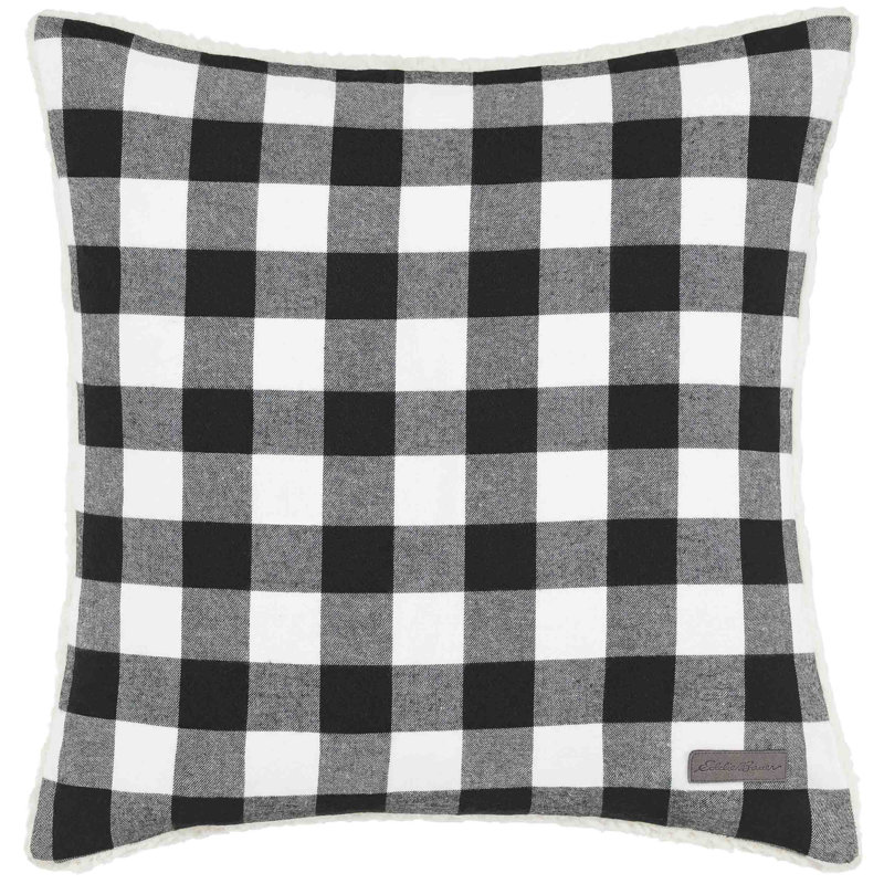 Cabin Plaid 100% Cotton Throw Pillow