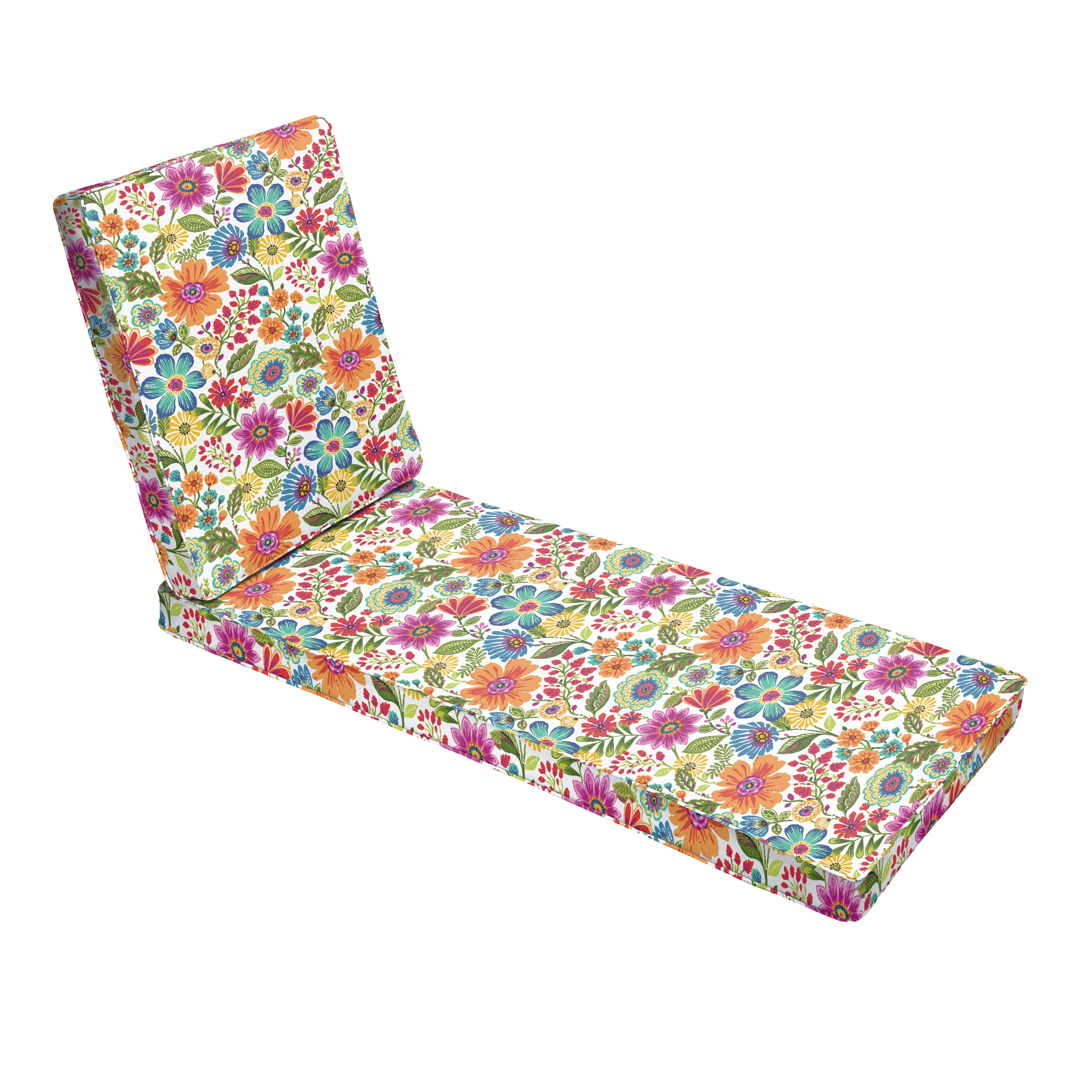 Laude Run Hinged Single Corded Indoor Outdoor Chaise Lounge Corded Indoor Outdoor Chaise Lounge