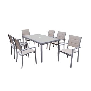 Padded Sling 7 Piece Dining Set