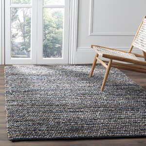 Abia Dark Blue Area Rug