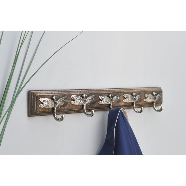 2x Dragonfly Wall Hook Key Holder Hooks For Hanging Coat Hanger Clothes