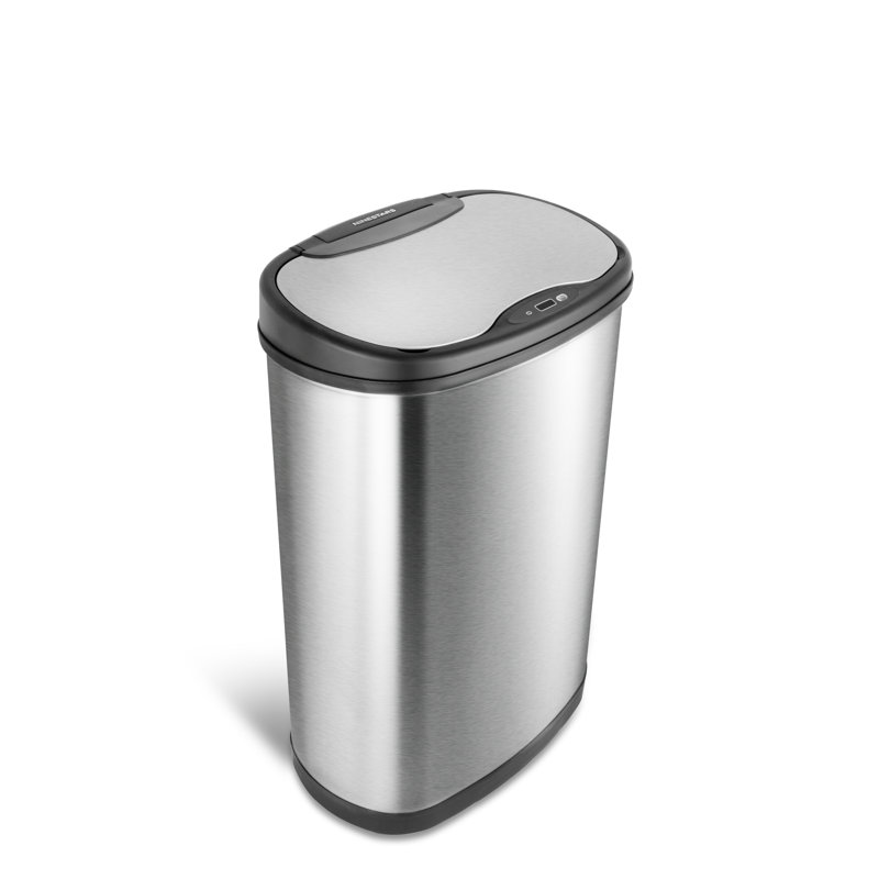 Nine Stars Stainless Steel 13 2 Gallon Motion Sensor Trash Can Reviews Wayfair