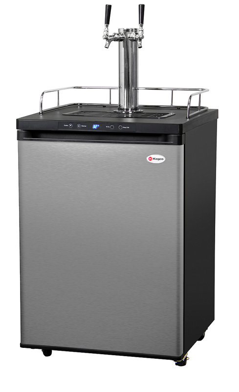 Kitchen Island Kegerator kegco dual tap freestanding kegerator & reviews | wayfair Kitchen Island Kegerator kegco dual tap freestanding kegerator & reviews | wayfair