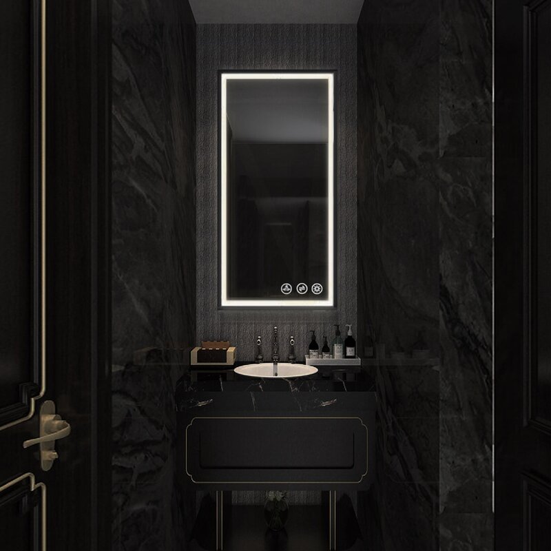 Ickes Modern & Contemporary Lighted Bathroom / Vanity Mirror