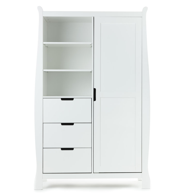 obaby stamford wardrobe white