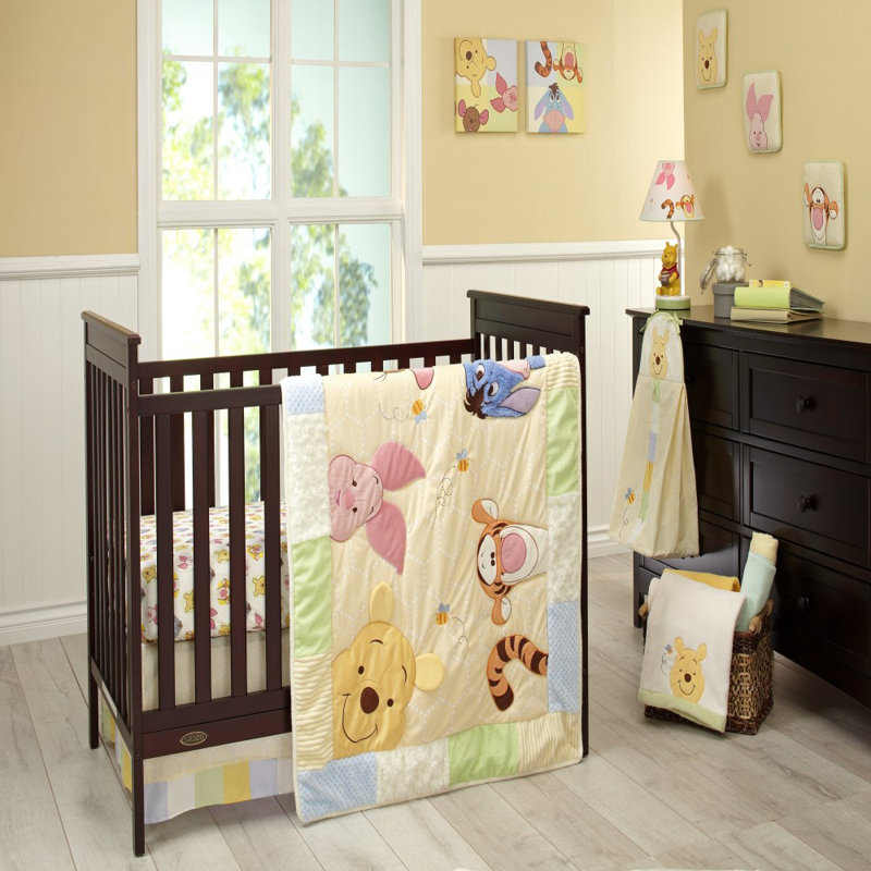 Disney Winnie The Pooh Peeking Pooh Fitted Crib Sheet Wayfair