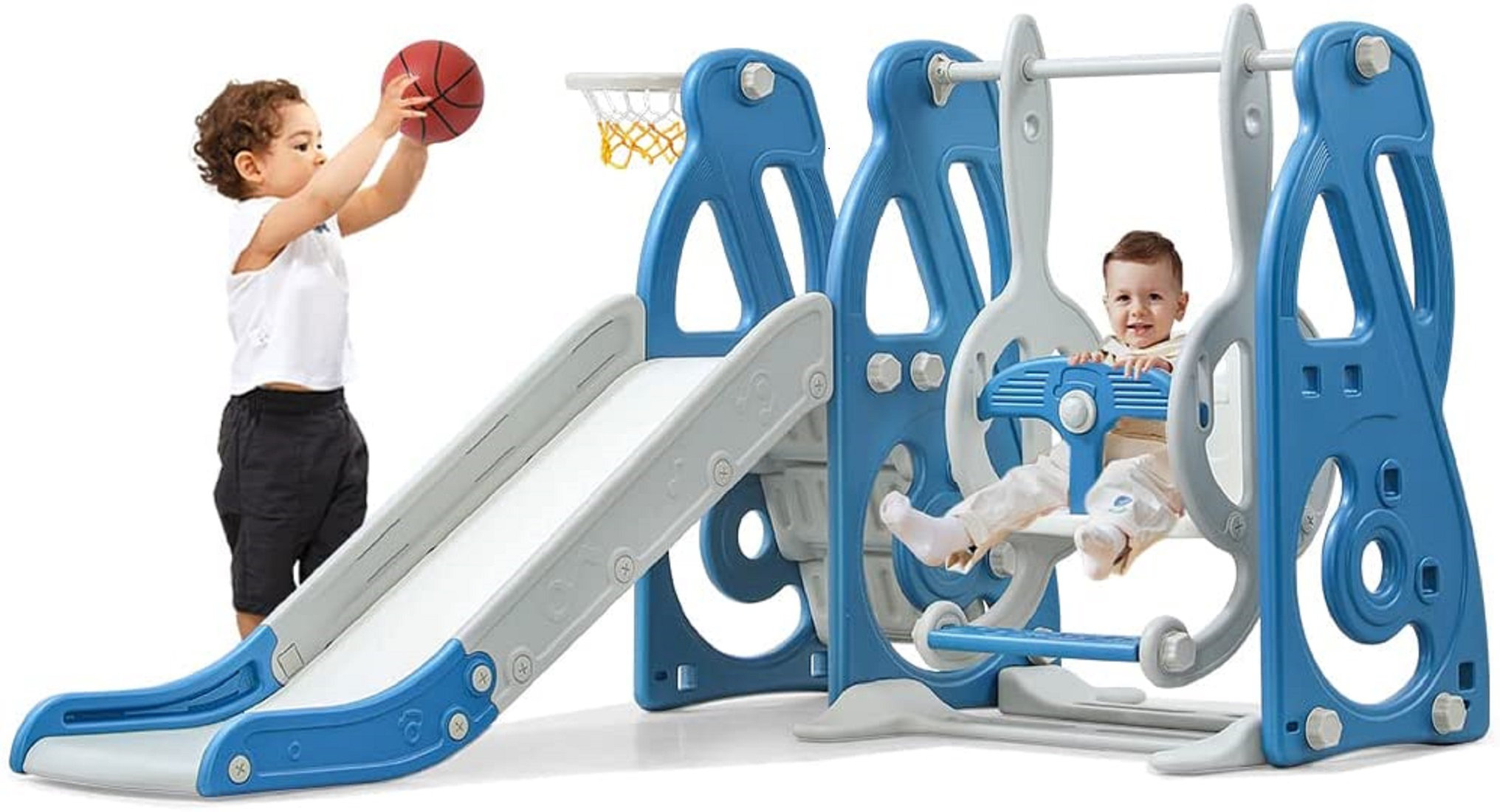Neche Indoor Baby Plastic Slide And Swing Set Outdoor Toddler Climber & Reviews Wayfair